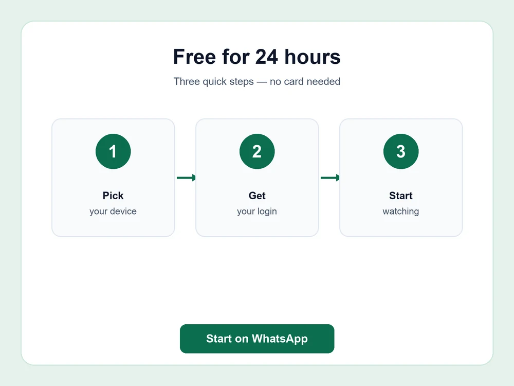 Setting up an IPTV free trial in Ireland on a streaming device