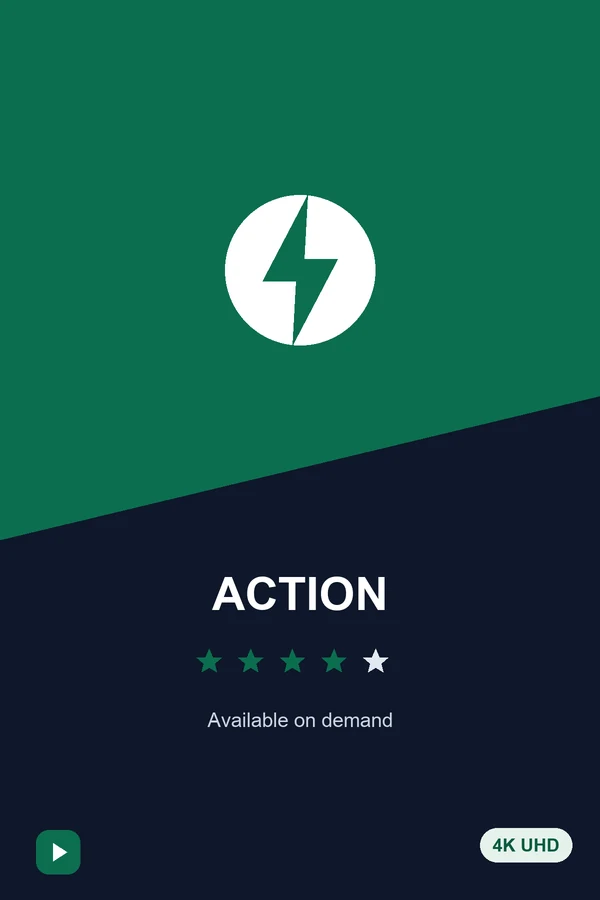 Action films available on demand