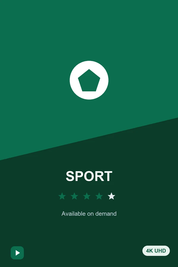 Sport programming available on demand